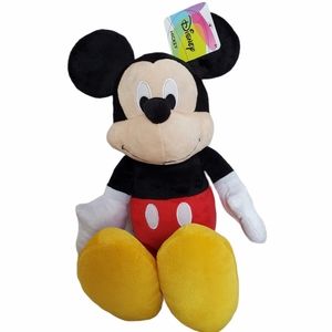 NWT Disney Mickey Mouse Plush Toy 19" Black Red And Yellow